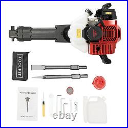 1900W Pick Drill Demolition Jack 52CC 2-Stroke Gas Power Hammer Concrete Breaker