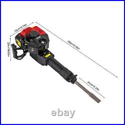 2 Strokes Gas Powered Heavy Duty Demolition Jack Hammer Concrete Breaker 1700W