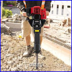 2 Strokes Gas Powered Heavy Duty Demolition Jack Hammer Concrete Breaker 1700W