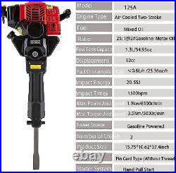 2Stroke Electric Gas Powered Piling Demolition Jack Hammer 52CC Concrete Breaker