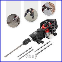 32.6CC 2-Stroke Gas Powered Concrete Breaker Punch Drill Demolition Jack Hammer