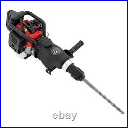 32.6cc Demolition Jack Hammer 2 Stroke Gas-Powered Concrete Breaker with 2 Chisels