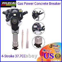 4-Stroke 37.7CC Gas Power Concrete Breaker Demolition Jack Hammer Breaker Hammer