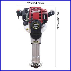 4-Stroke 37.7CC Gas Power Demolition Jack Hammer Concrete Breaker Punch 1.2KW