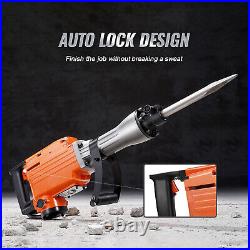 Demolition Jack Hammer Concrete Breaker 2200W Electric Hammer 6 Chisel Bits