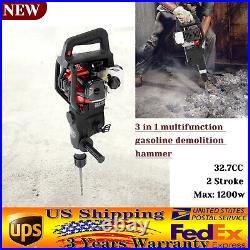 Multifunction Gas Powered Demolition HammerGasoline Hammer Drilling Machine New