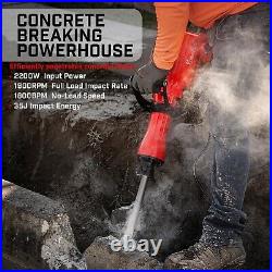 XtremepowerUS 2200W Demolition Electric Jack Hammer Power Drill Concrete Brea